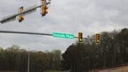 Riverside Parkway road sign in article about homicde suicide at EpiCenter