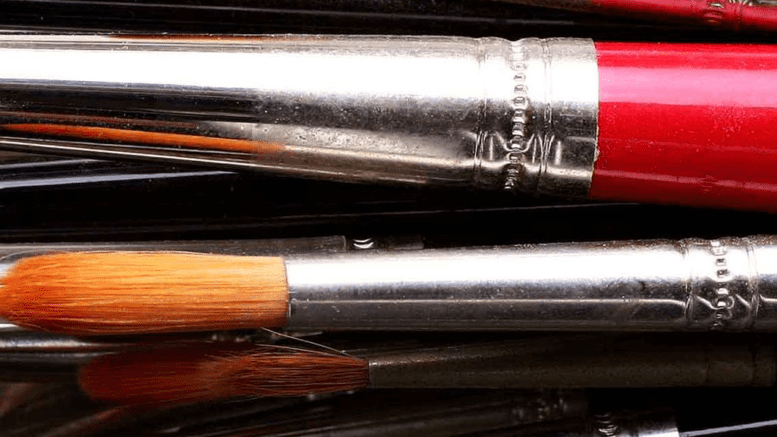 artist brushes for National Juried Exhibition article
