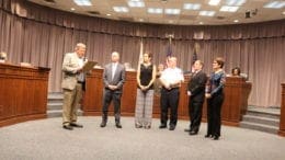 Commissioner Bob Weatherford reads proclamation to Cobb Elder Abuse Task Force
