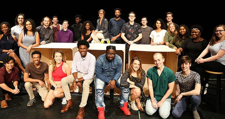 The cast of the Kennesaw State University production of Our Town. (photo courtesy of KSU)