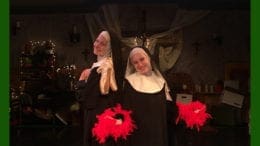 Two cast members from the Campbell High School Drama Club production of Nunsense. (photo courtesy of Tony Waybright)