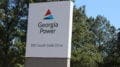 Georgia Power sign at Plant McDonough-Atkinson in Cobb County accompanying article about restory power