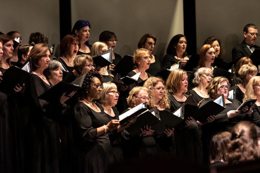 The Georgia Symphony Orchestra Chorus (photo by Tom Kells courtesy of the GSO)