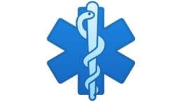 medical symbol in article about Cobb measles outbreak
