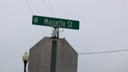 Marietta Street sign in Powder Springs