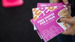 free coffee for a year coupons