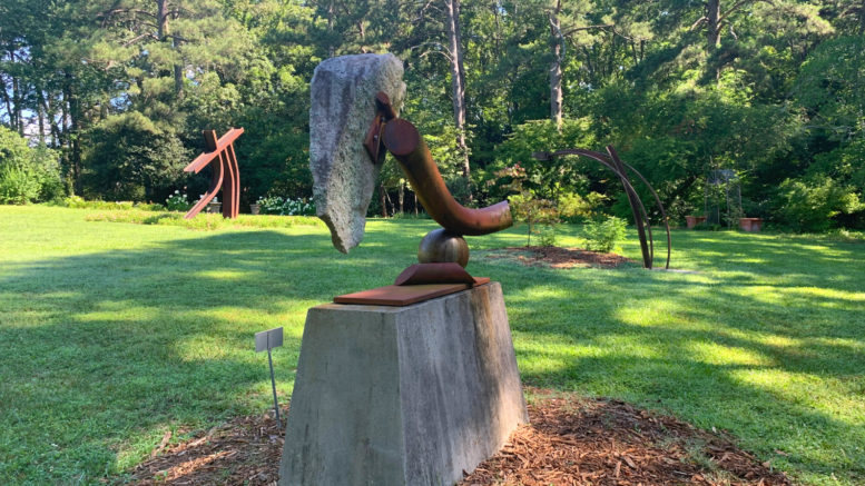 Sculpture in Smith-Gilbert Gardens
