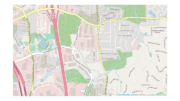 Map centered on Chastain Meadows Parkway running north to south, south of Chastain Road.