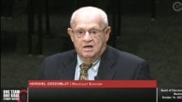 Holocaust survivor Hershel Greenblat