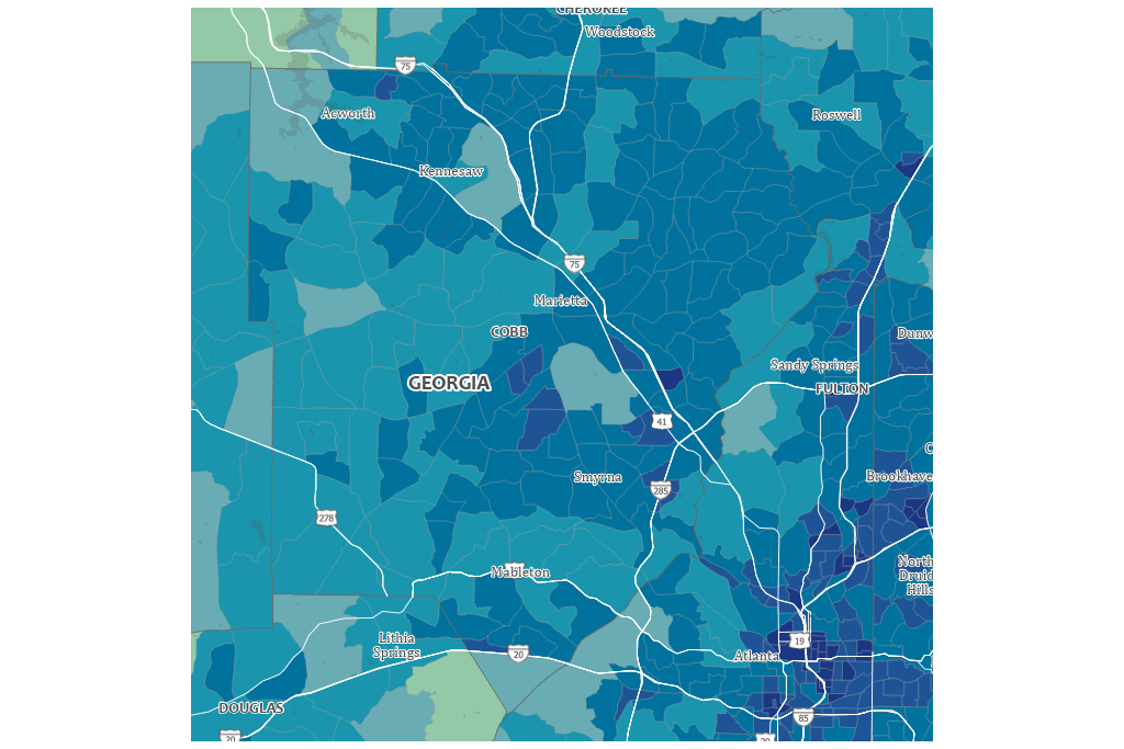 What Part Of Cobb County Has The Highest Density Cobb County Courier