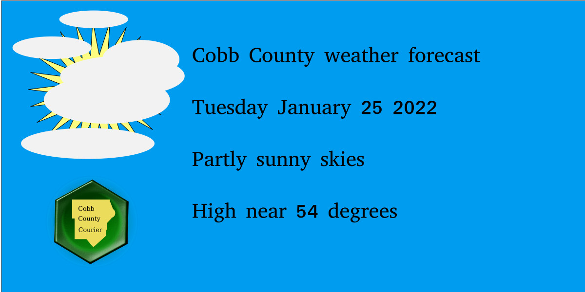 Cobb weather January 25 Partly sunny Cobb County Courier