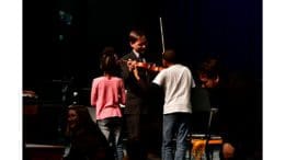 GSO musicians interact with audience members after the Sensory Friendly Concert.