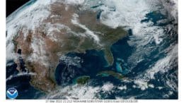 NOAA satellite weather map for March 27