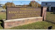 Sign for the Cobb County Adult Detention Center facility