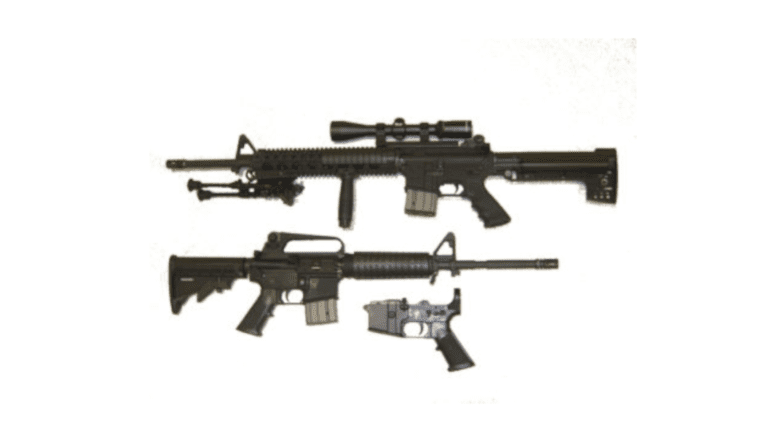 firearms including an AR-15