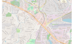 Cobb Parkway map at intersection with McCollum Parkway