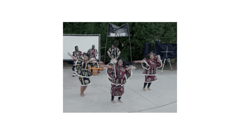 Dancers in African costume