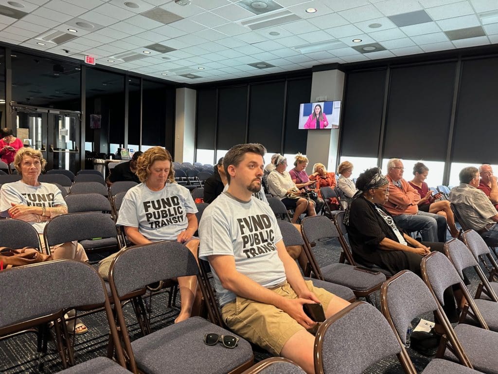 Both Stigall and Lamberton drew supporters to the hearing.
