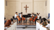 A string quartet of young people