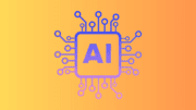 A diagram of a microchip with the letters "AI" in the center