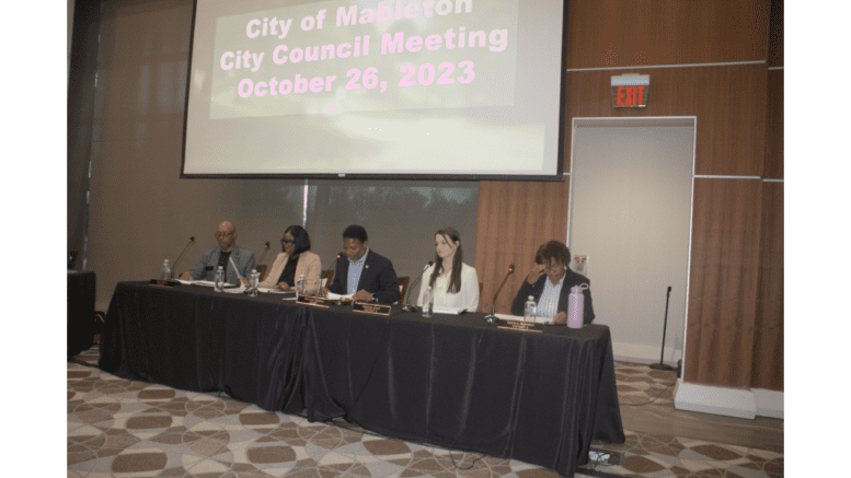 Mableton City Council, council members Jeffcoat and Ferguson were absent
