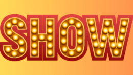 A graphic image of the word "Show" with bulbs in the letters