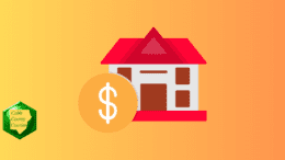 a graphic with a house and a dollar sign