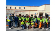 Group photo of people at a Keep Cobb Beautiful cleanup