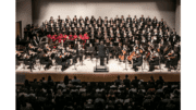 A photo of the Georgia Symphony Orchestra chorus in performance