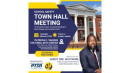 Flyer for town hall (details in article)