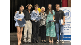 A group of scholarship recipients