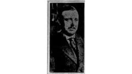 Grainy photo of alleged forger Horace C. Gray from a 1910 newspaper