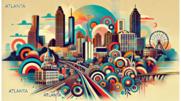 Abstract image of the skyline of the City of Atlanta
