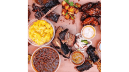 An assortment of BBQ and side dishes