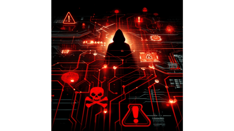 An abstract image representing cyberthreats
