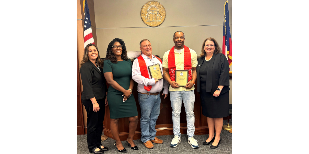Cobb County Drug Treatment Court celebrates two new graduates Cobb