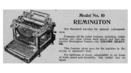 A 1914 Remington typewriter ad